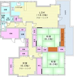 リブレ山鼻の物件間取画像